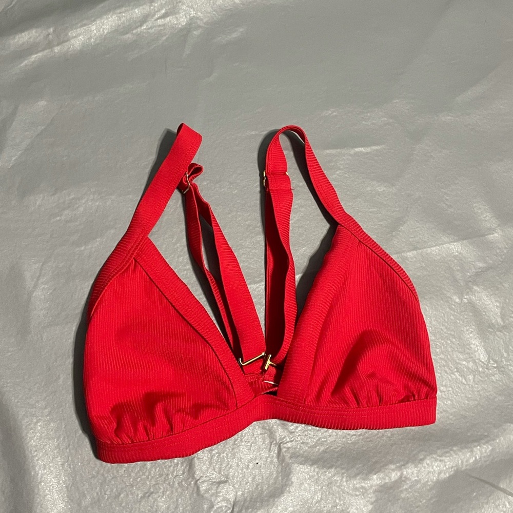 Red bathing suit top